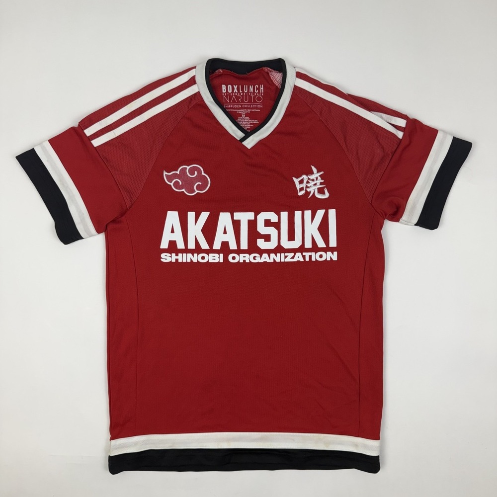 Mens Box Lunch Naruto Shippuden Collection Akatsuki Red S/S Jersey Size XSmall